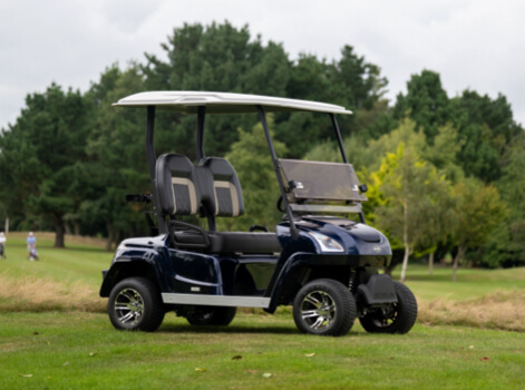 Star EV e-vehicle stationary on a golf course