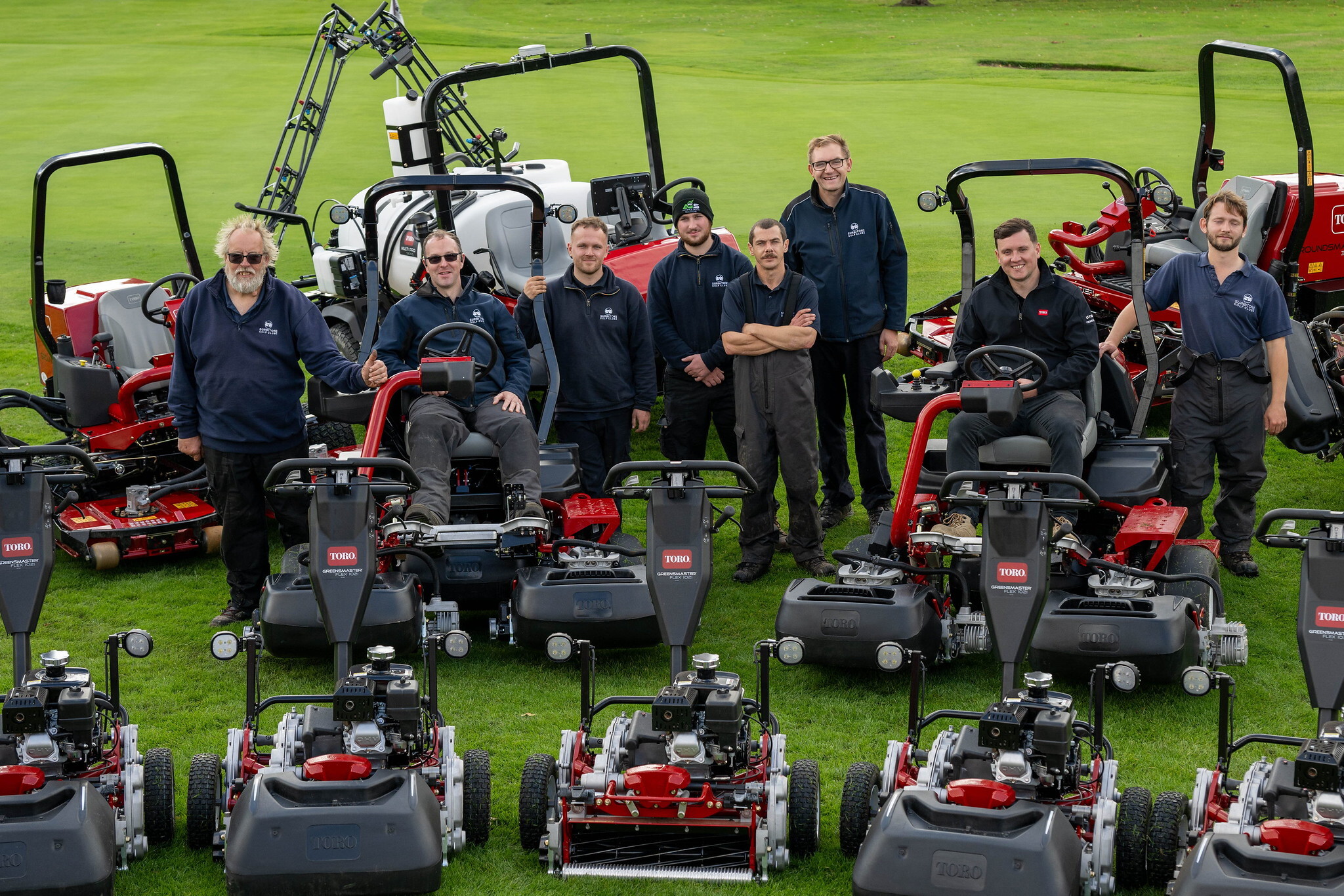 The greenkeeping team at Surbiton Golf Club