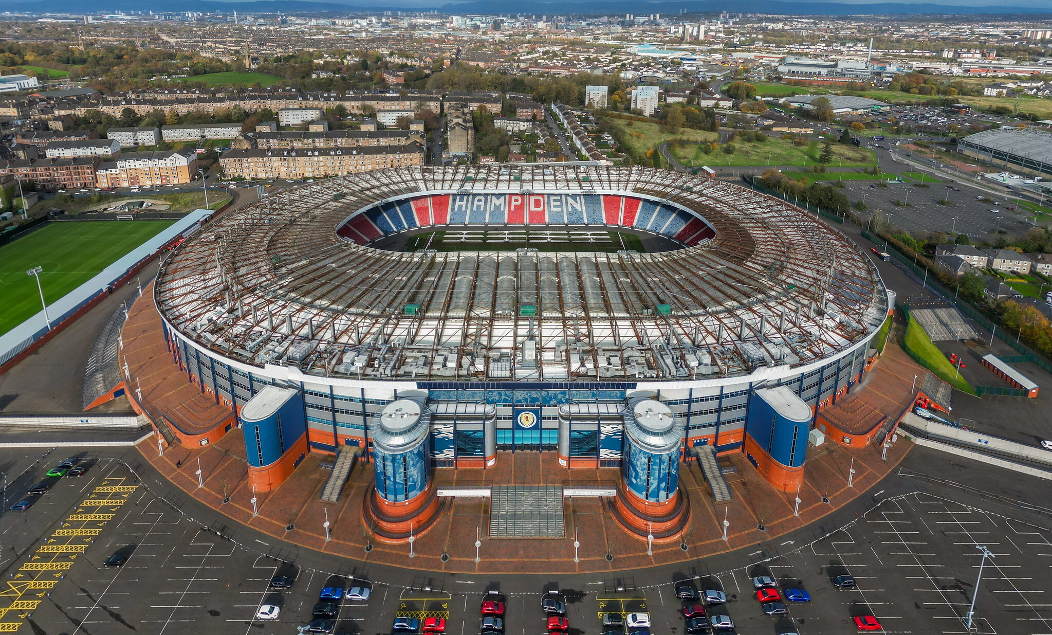 Aerial view of Hampden Park