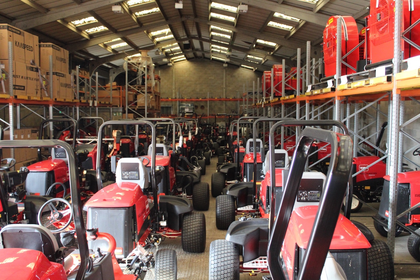 Toro machinery ready to be delivered